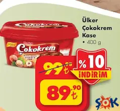 ÜLKER ÇOKOKREM KREM ÇİKOLATA 400 G fiyat ve kampanya bilgisi